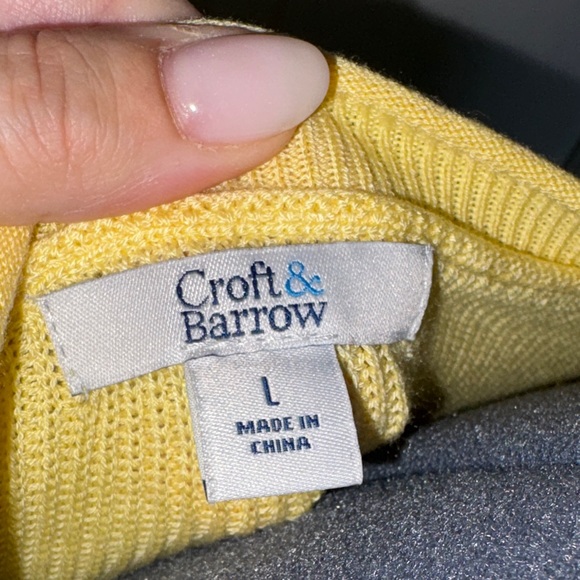 Croft & Barrow Sunny Yellow Sweater - Picture 2 of 3